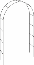 Gardebruk Rozenboog – Metaal Weerbestendig - 240x140x37cm Zwart