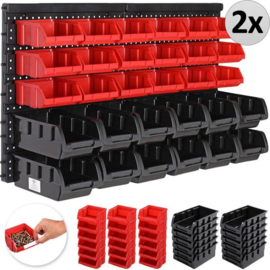 Gereedschappenwand - Stapelbare Opbergboxen 30 Stuks - 360x380mm