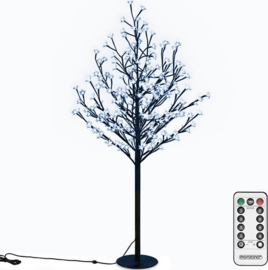 Kerstbloesem, 180 cm, 200 LED's, blauwe verlichting, kerstboom, kerstversiering, voor binnen/buitengebruik