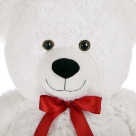 Monzana Pluche - Knuffelbeer - 100cm - Wit