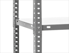 Practo Home - Opbergrek - metaal - Metal Rack galva - Multifunctioneel - 180 x 90 x 40 cm - 5 x 80kg