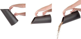 Practo Home - Kolenemmer - Pelletemmer 51 cm - mat zwart