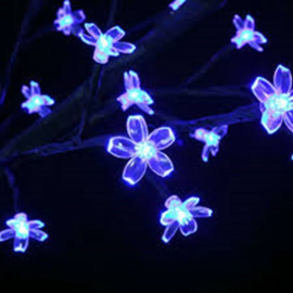 Kerstbloesem, 180 cm, 200 LED's, blauwe verlichting, kerstboom, kerstversiering, voor binnen/buitengebruik