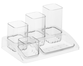 Rotho - bureau organizer - pennenbak - soho - Transparant