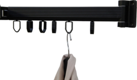 Practo Home - Driedelig inklapbaar wanddroogrek - Droogrek - voor 18 hangers