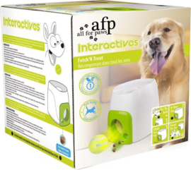 Fetch 'N Treat - Hondenspeelgoed – Apporteerspeelgoed – Inclusief Tennisbal - 16 x 16 x 20 cm