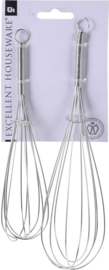 Excelent Houseware Garde set - 2-delig - zilver - rvs - 19 en 24 cm