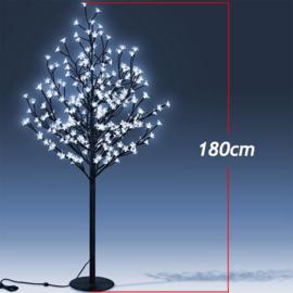Kerstbloesem, 180 cm, 200 LED's, blauwe verlichting, kerstboom, kerstversiering, voor binnen/buitengebruik