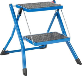 Huishoudtrap opstapje Handy blauw 2 treden