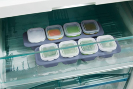 Rotho - Mini Diepvriesdoos - Kleine Diepvries Doos - Voorraad bakje - Amuse bakje - Voor babyvoeding - Set van 4 - Vaatwasser bestendig