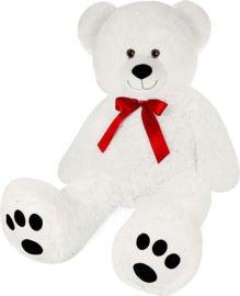 Monzana Pluche - Knuffelbeer - 100cm - Wit