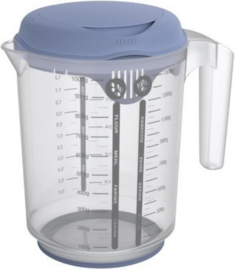 Rotho - mixbeker met spatdeksel - 1,5 l - fresh horizon blauw