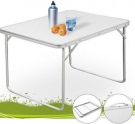 Casaria - Aluminium Inklapbare Tuintafel - Campingtafel - 80x60x68 cm