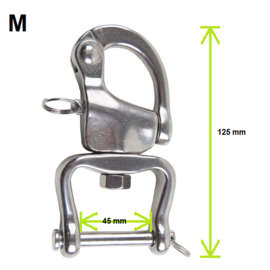 Patentsluiting M met brede sluiting Ideal