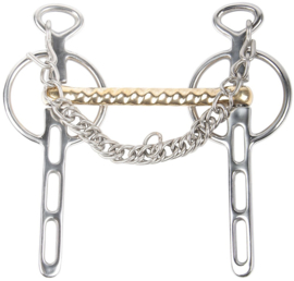 Liverpoolstang 3 Sleutelgaten Gold Brass 14mm