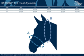 Vliegenmasker met oren zwart