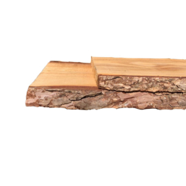 Planken ongekant (met schors)