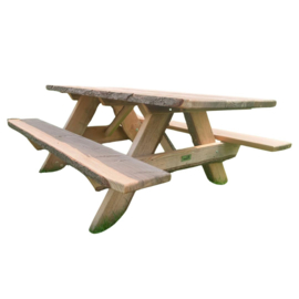 Picknicktafel - Douglas met schors