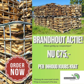 Brandhout restproduct
