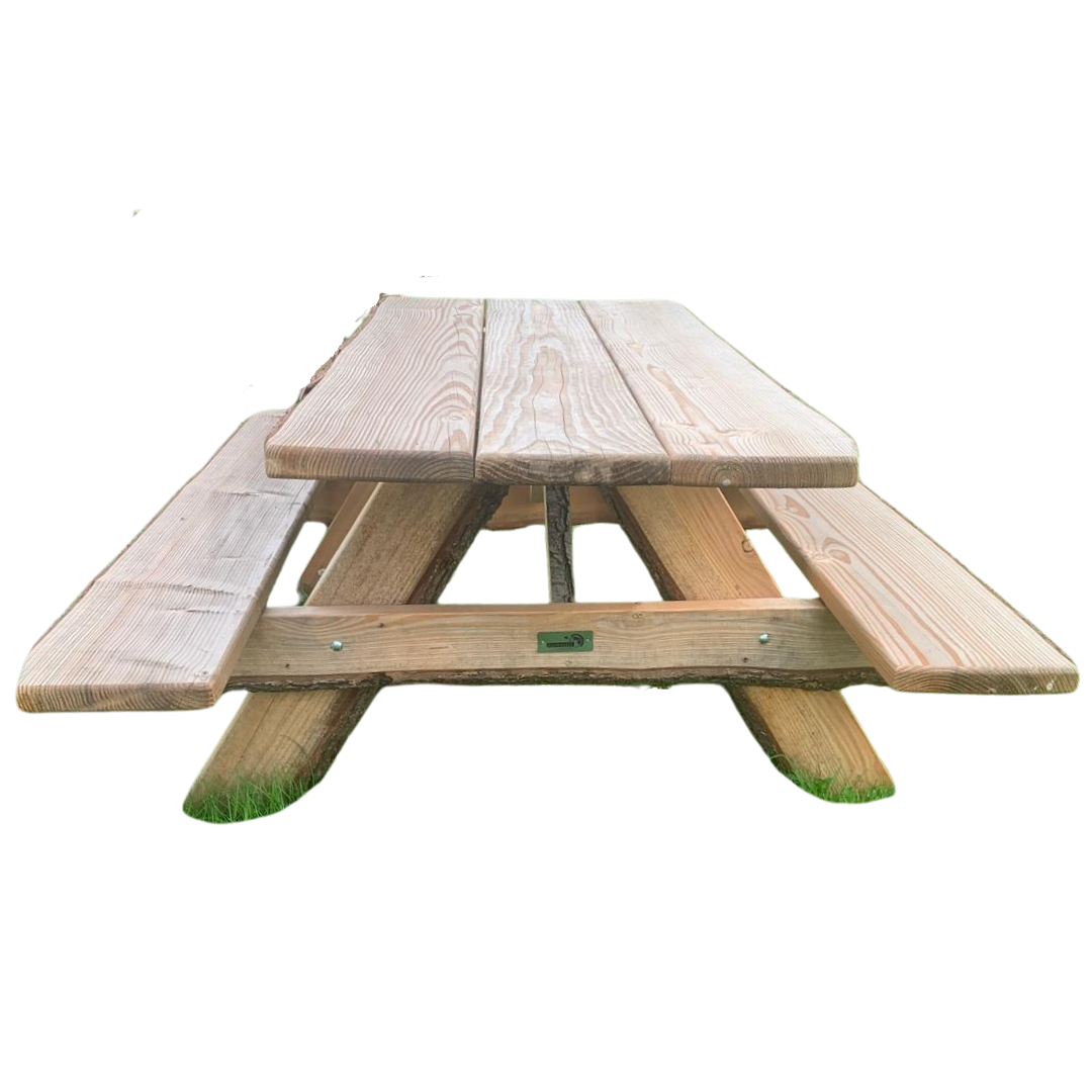 Picknicktafel - Douglas met schors
