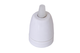 WHITE CERAMIC FITTING + CABLE