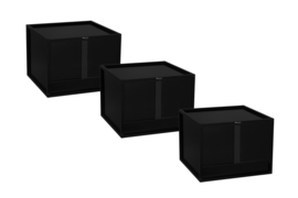 3x BLACK TERRA 60X60X45