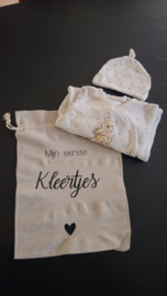 Bewaarzakje mijn eerste kleertjes