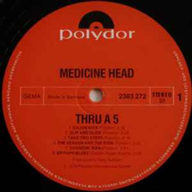 MEDICINE HEAD - THRU A FIVE USED VINYL