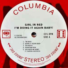 GIRL IN RED - I'M DOING IT AGAIN BABY RED COLOURED VINYL