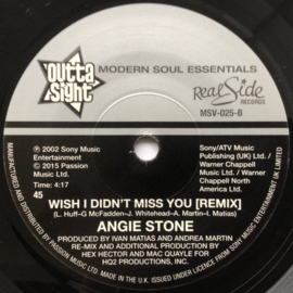 ANGIE STONE - WISH I DIDN'T MISS U 7" NIEUW