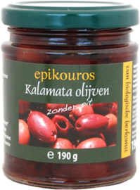 Zwarte kalamata olijven zonder pit