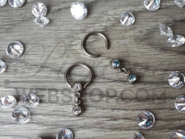 BCR met hanger Chirurgisch Staal