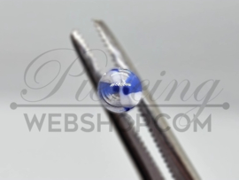 Swirl Wit/Blauw