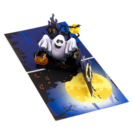 3D pop up kaart uitnodiging Halloween feest