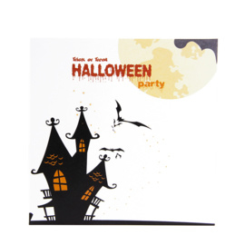 3D pop up kaart uitnodiging Halloween feest