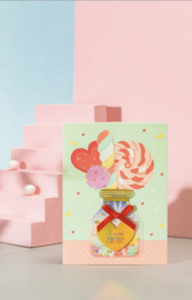 3D  cadeaukaartje met envelop | Sweetie for you