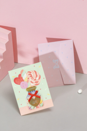 3D  cadeaukaartje met envelop | Sweetie for you