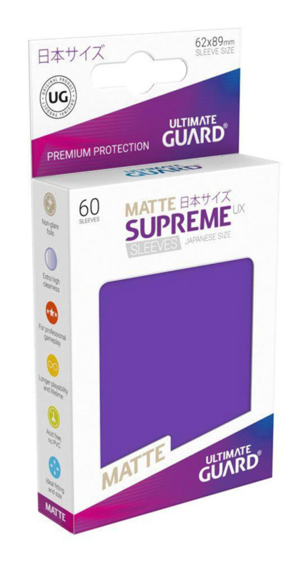 Ultimate Guard Supreme UX Sleeves Standard Size Matte Purple (80)