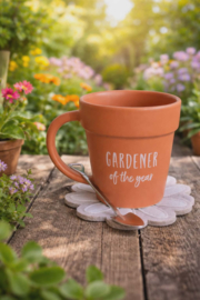 Mok met spade (2 versies)