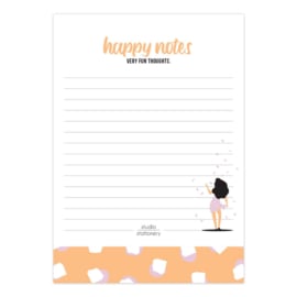 Notablok - A6 - Happy notes