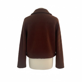 Jasje / vest bouclé hazelnoot