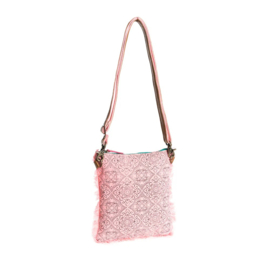 Schoudertas/ crossbody Yara roze