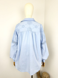 Blouse Boho lichtblauw