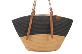 Strandtas/ shopper zwart