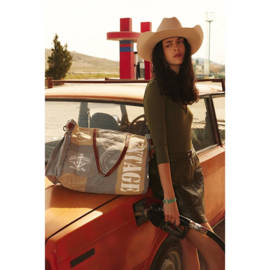 Shopper/ weekender VINTAGE grijs