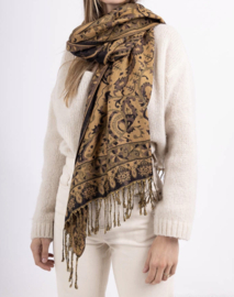 Sjaal Paisley camel
