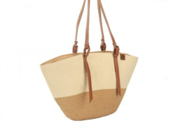 Strandtas/ shopper naturel