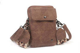 Telefoontasje taupe