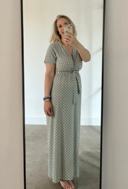 Lange travel jurk groen