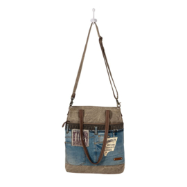 Schoudertas/ Totebag Denim